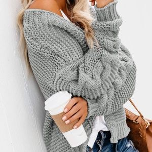 Dokotoo Chunky Knit Cardigan